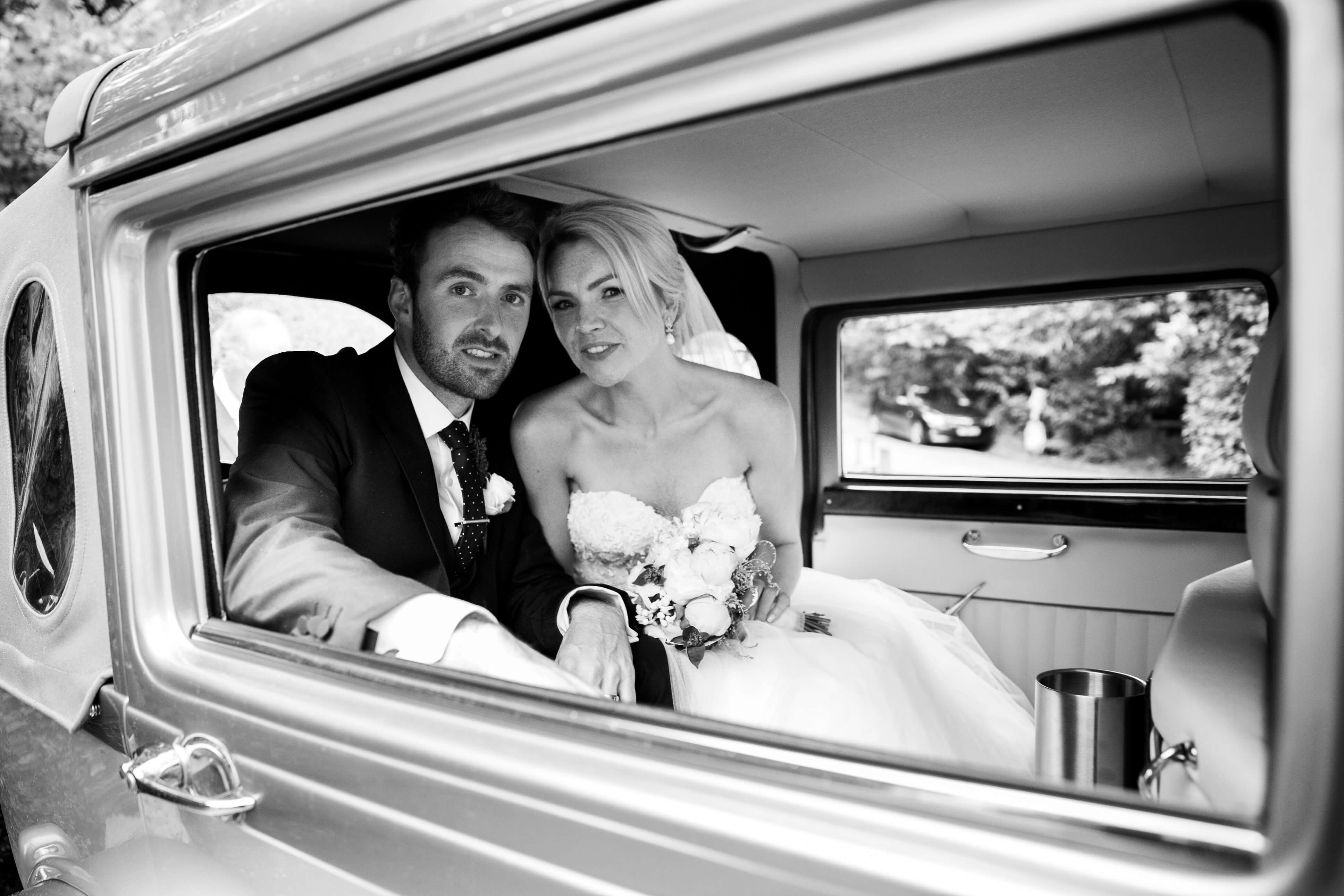 bernard carolan wedding photographer wicklow car