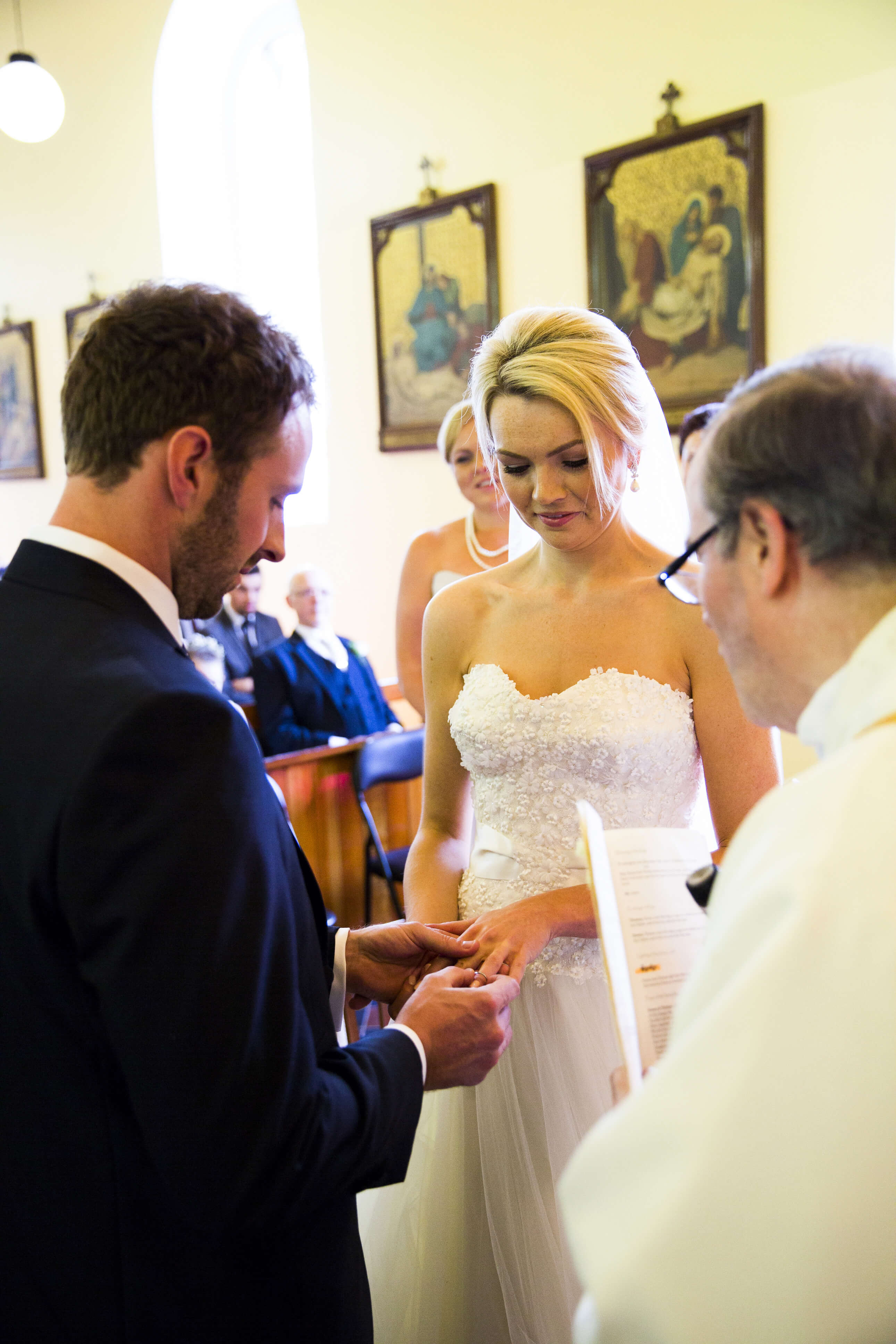 bernard carolan wedding photographer wicklow exchange rings vows