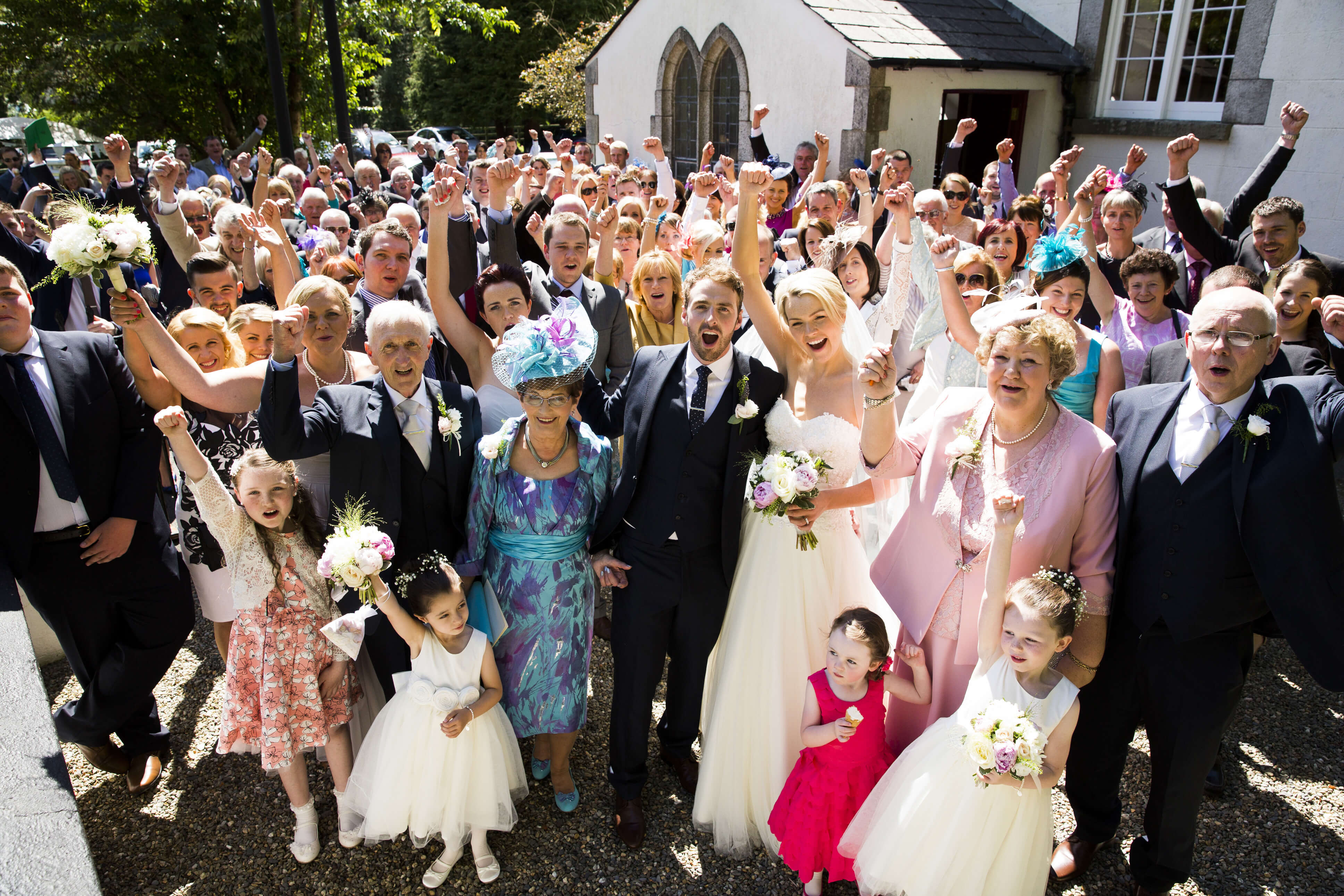 bernard carolan wedding photographer wicklow guests party group